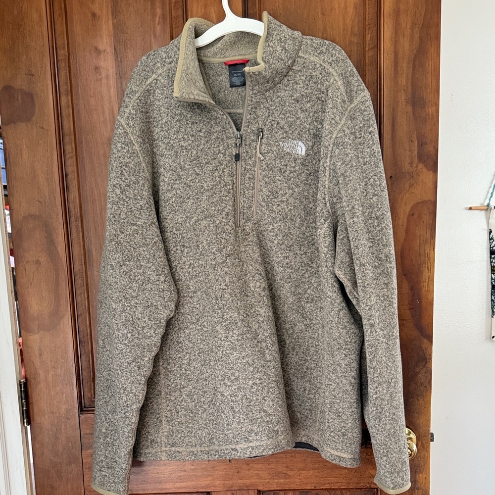The North Face Tan Quarter-Zip Pullover